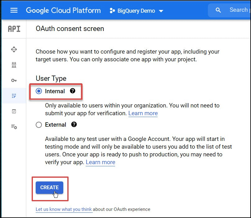 google cloud platform oauth 