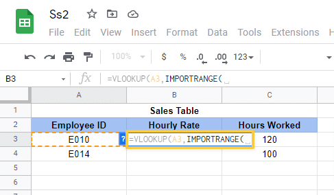 vlookup import range