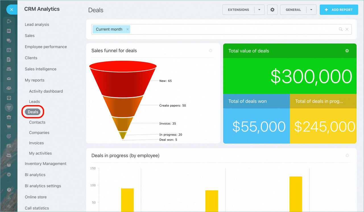 Bitrix24 is a free sales pipeline management solution that simplifies and streamlines managing your sales pipeline.