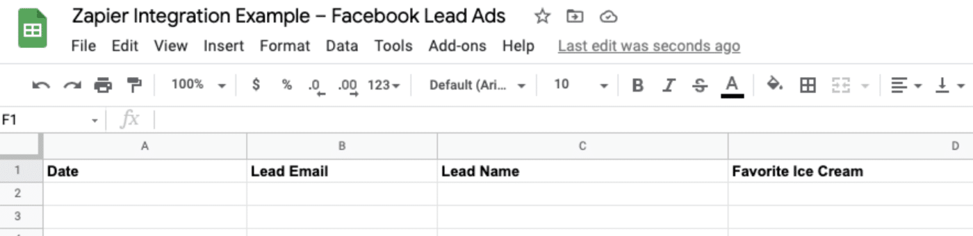 create a new spreadsheet
