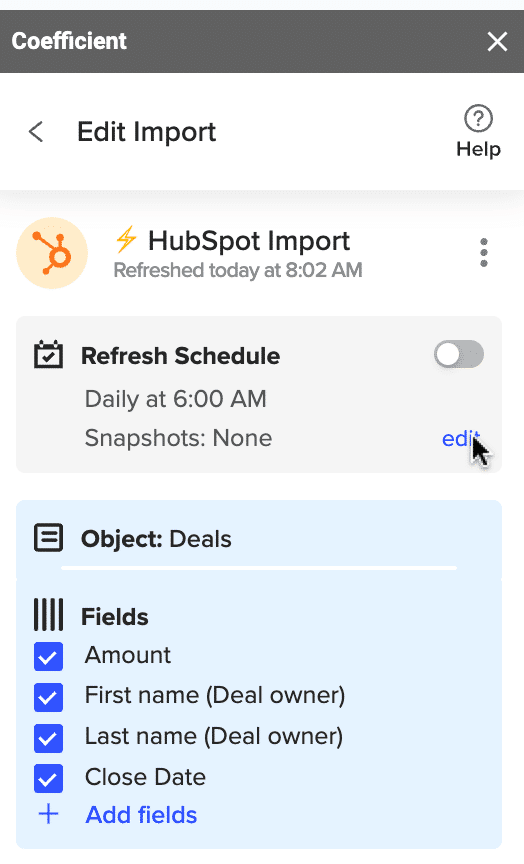 Select ‘Edit’ on the dropdown menu.