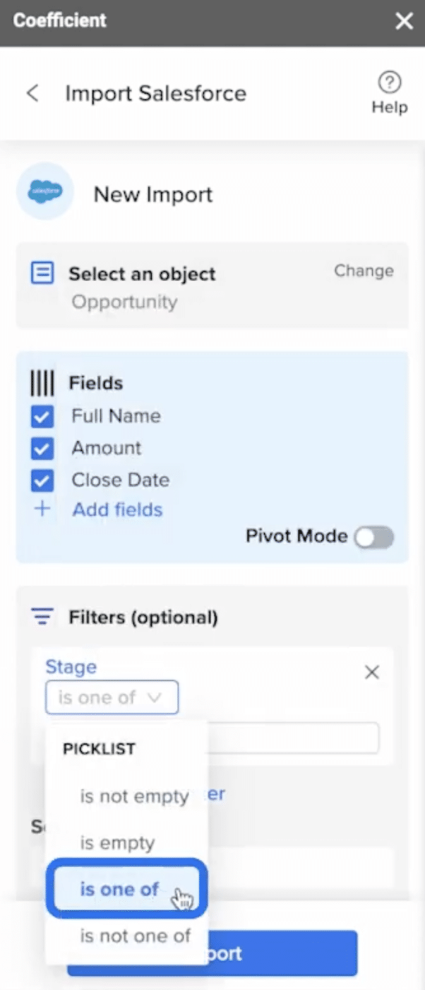 picklist salesforce google sheets