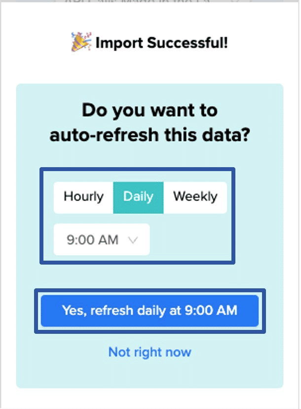 Auto refresh of HubSpot data in Excel