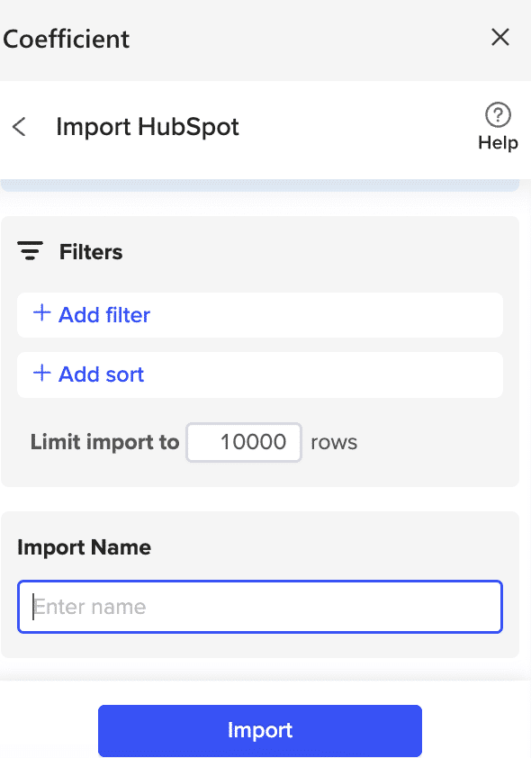 field selection for hubspot excel data pull