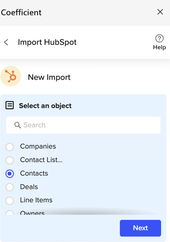 hubspot data import into excel