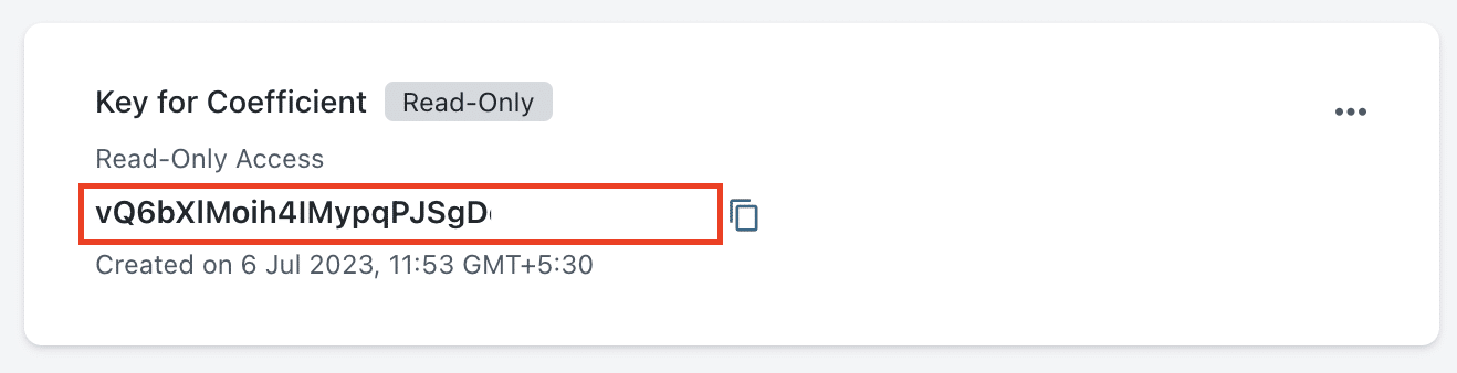 Generate API Key