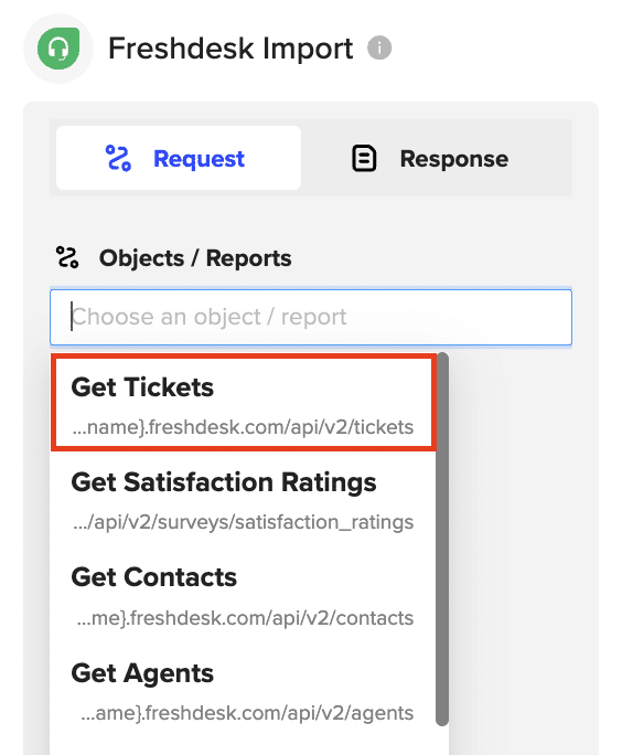 get ticket data from freshdesk into google sheets