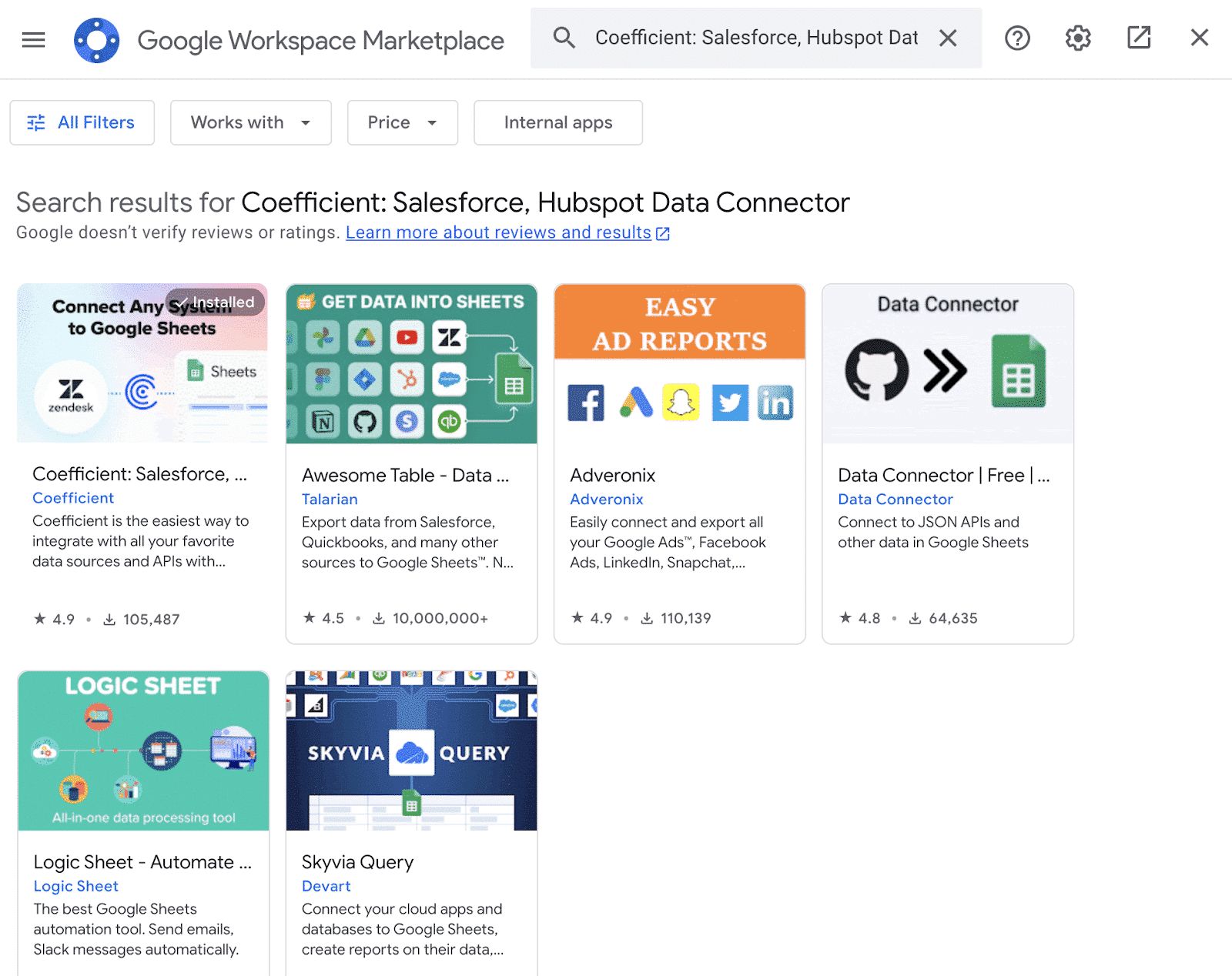 google sheets extensions menu podio