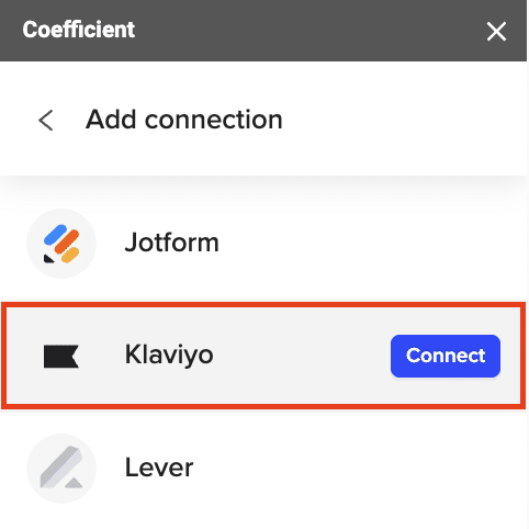 connect klaviyo to excel
