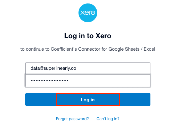 Connecting to Xero