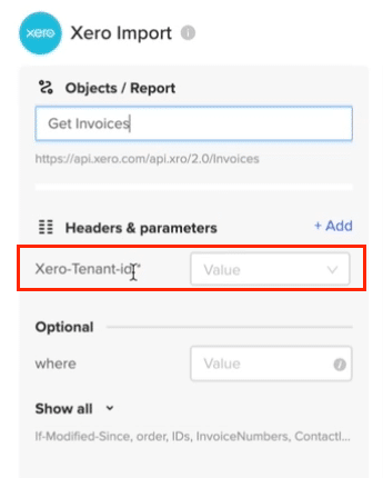 Selecting Get Invoices